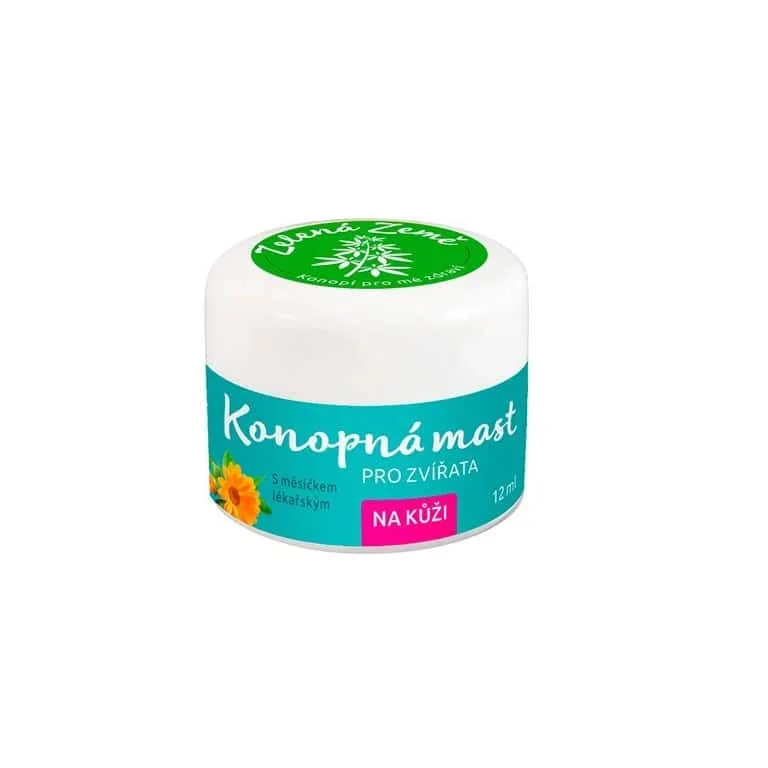 Konopná masť pre zvieratá Zelená Země 12ml