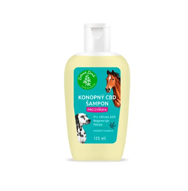 CBD šampón pre zvieratá Zelená Země 125ml