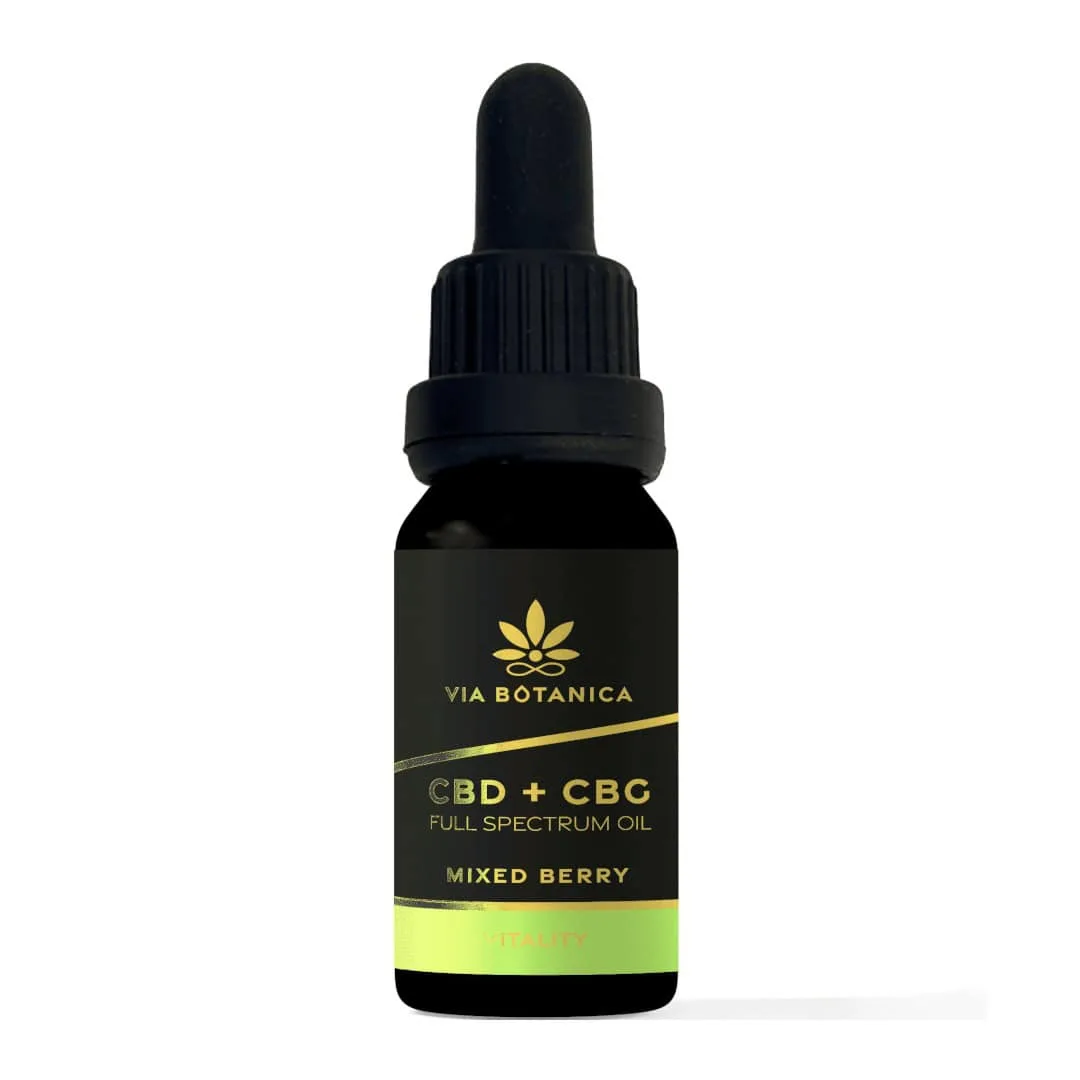 VIA BOTANICA CBD + CBG kvapky 10% Malina 10ml