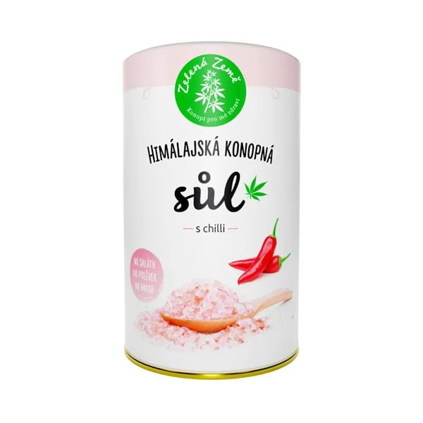 Zelená Země konopná soľ s chilli, 165g