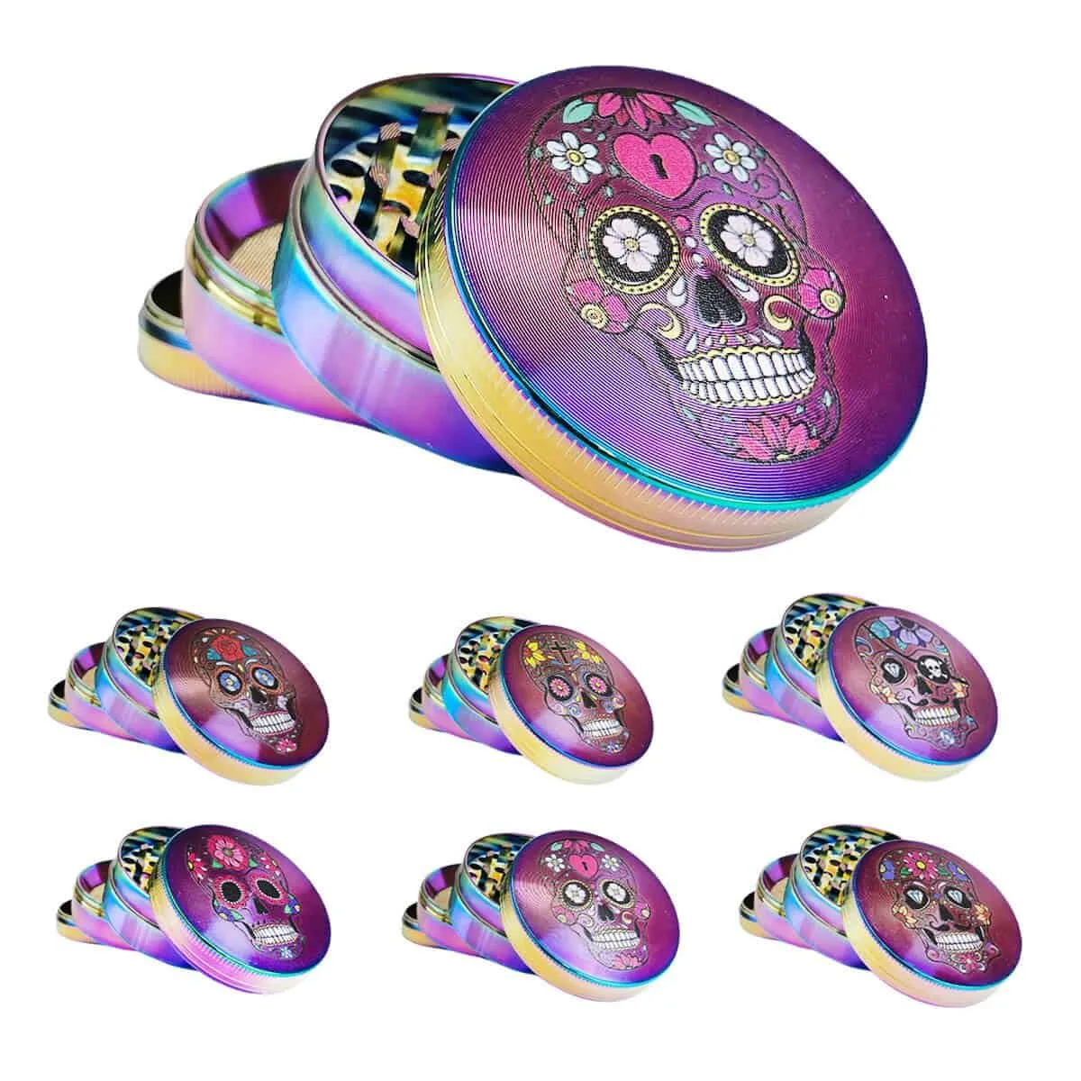 Mexican Skulls drvička, 4 časti 50mm