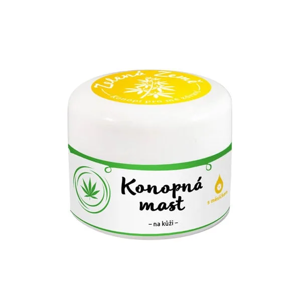 Zelená Země konopná masť na pokožku 12 ml