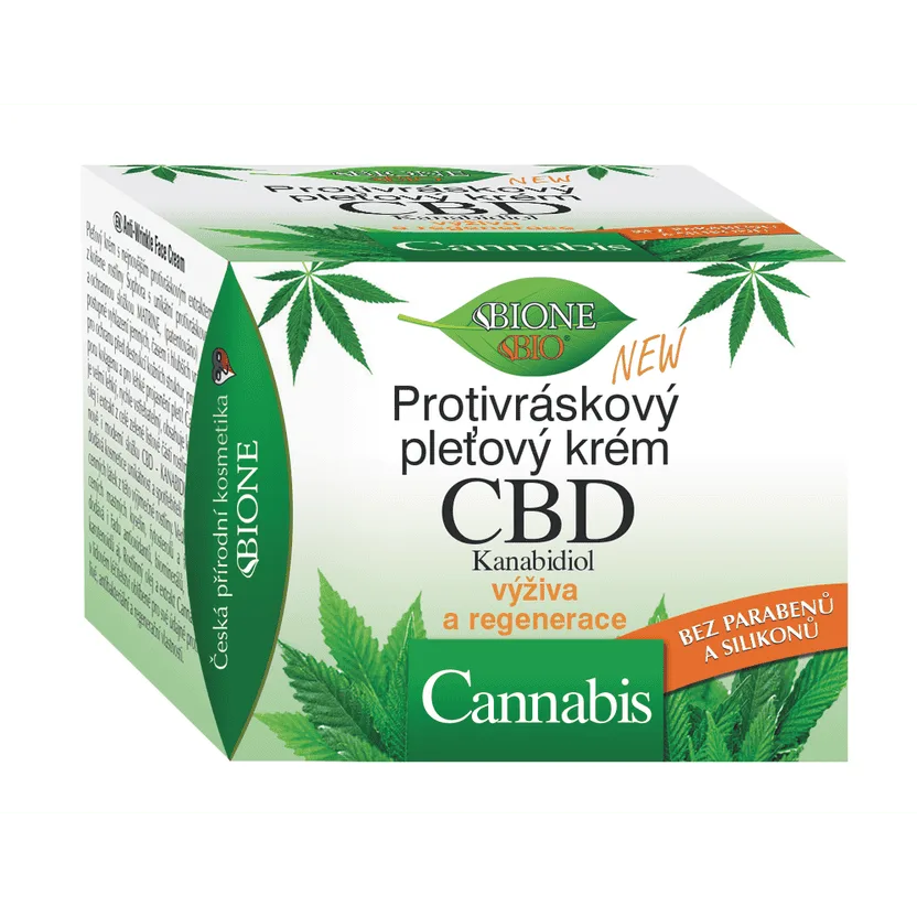 Protivráskový pleťový krém CBD Bione 51ml