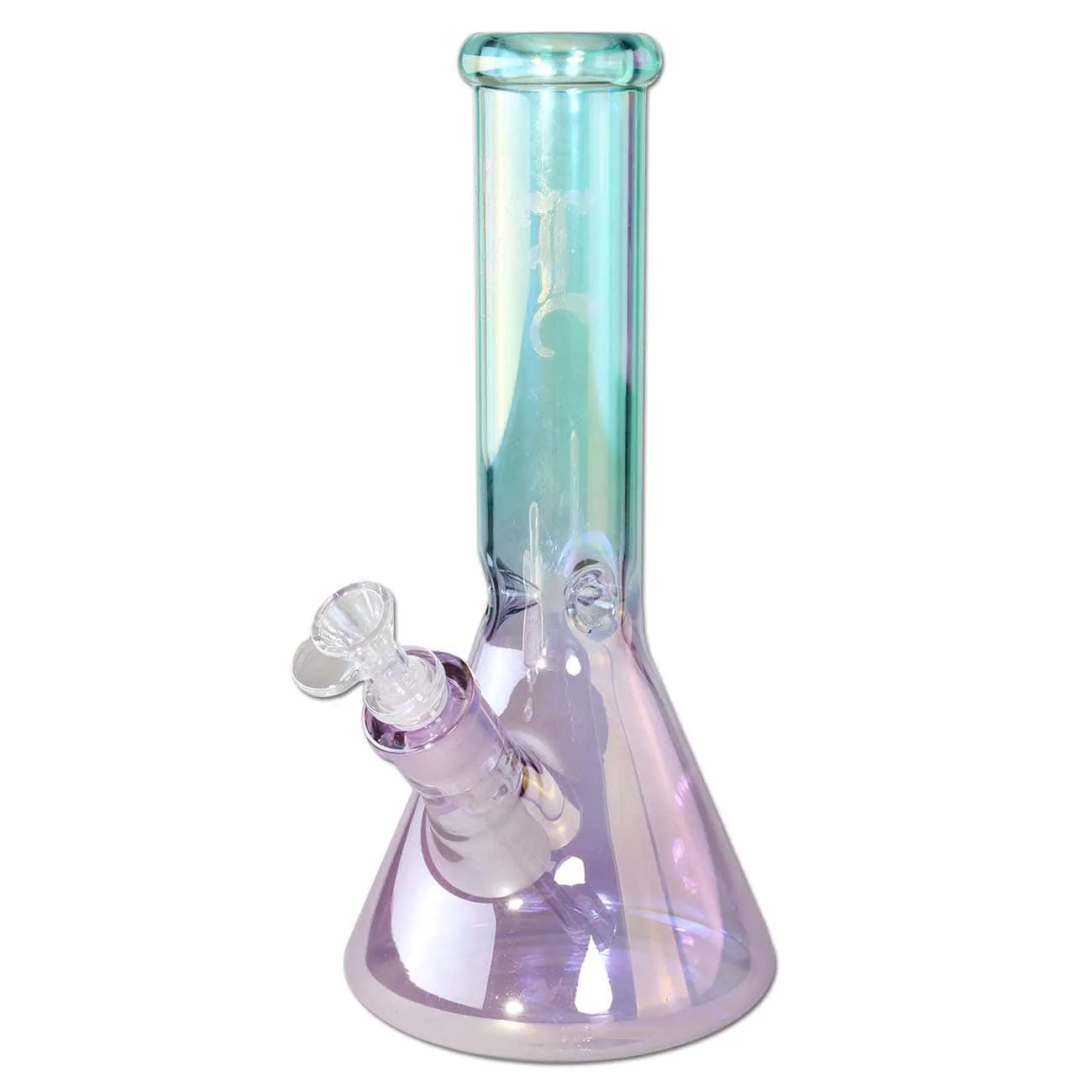 Sklenené bongo Black Leaf Beakerbong Ice 30cm