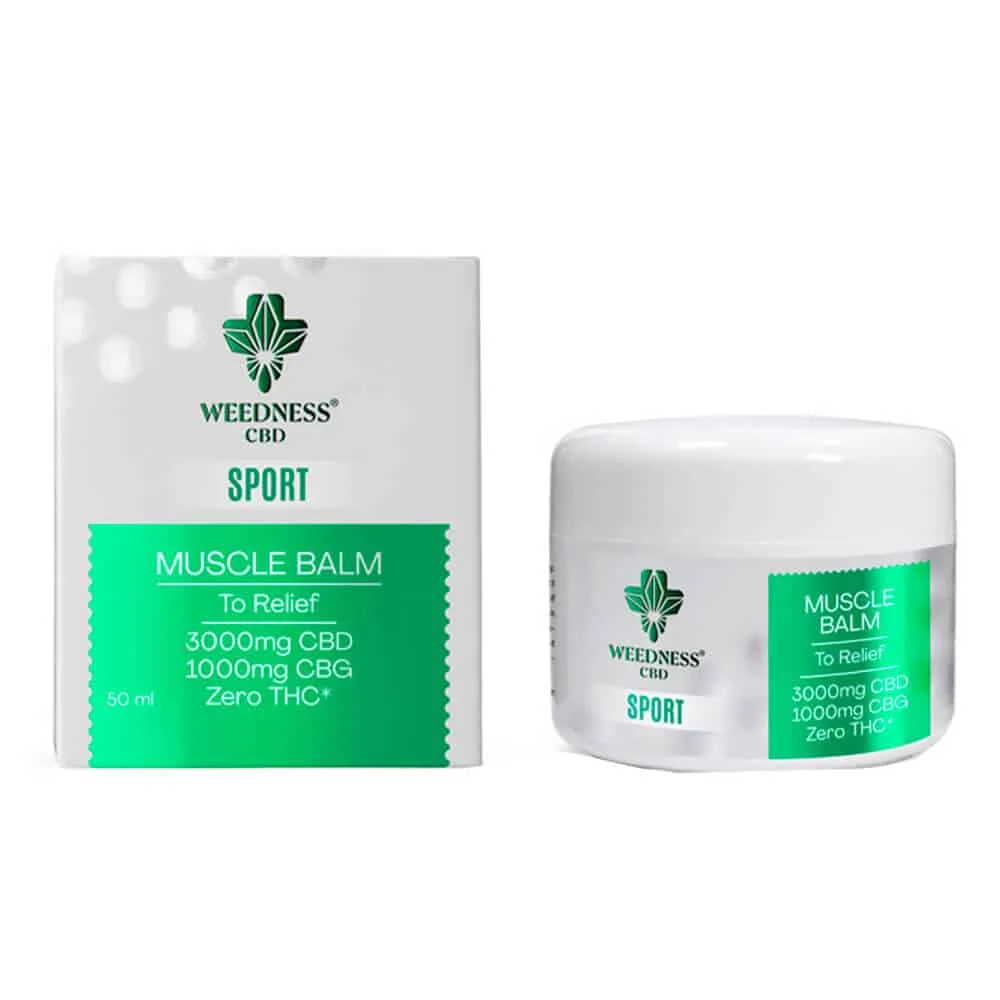 CBD balzam na úľavu od bolesti svalov + CBG WEEDNESS 50ml
