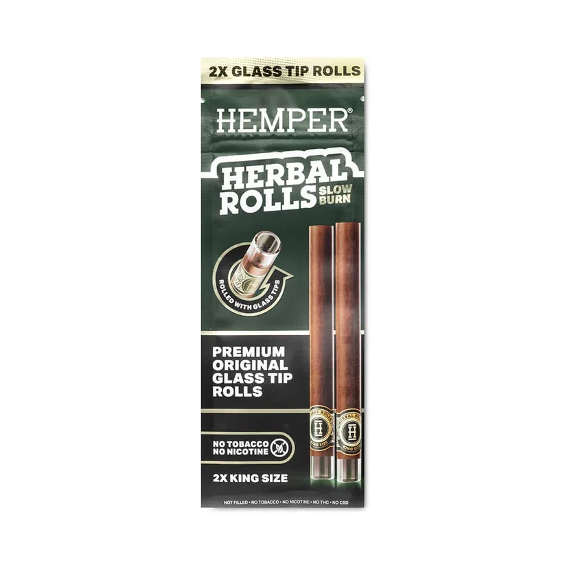 Bylinné blunty so skleneným filtrom King Size HEMPER 2 ks