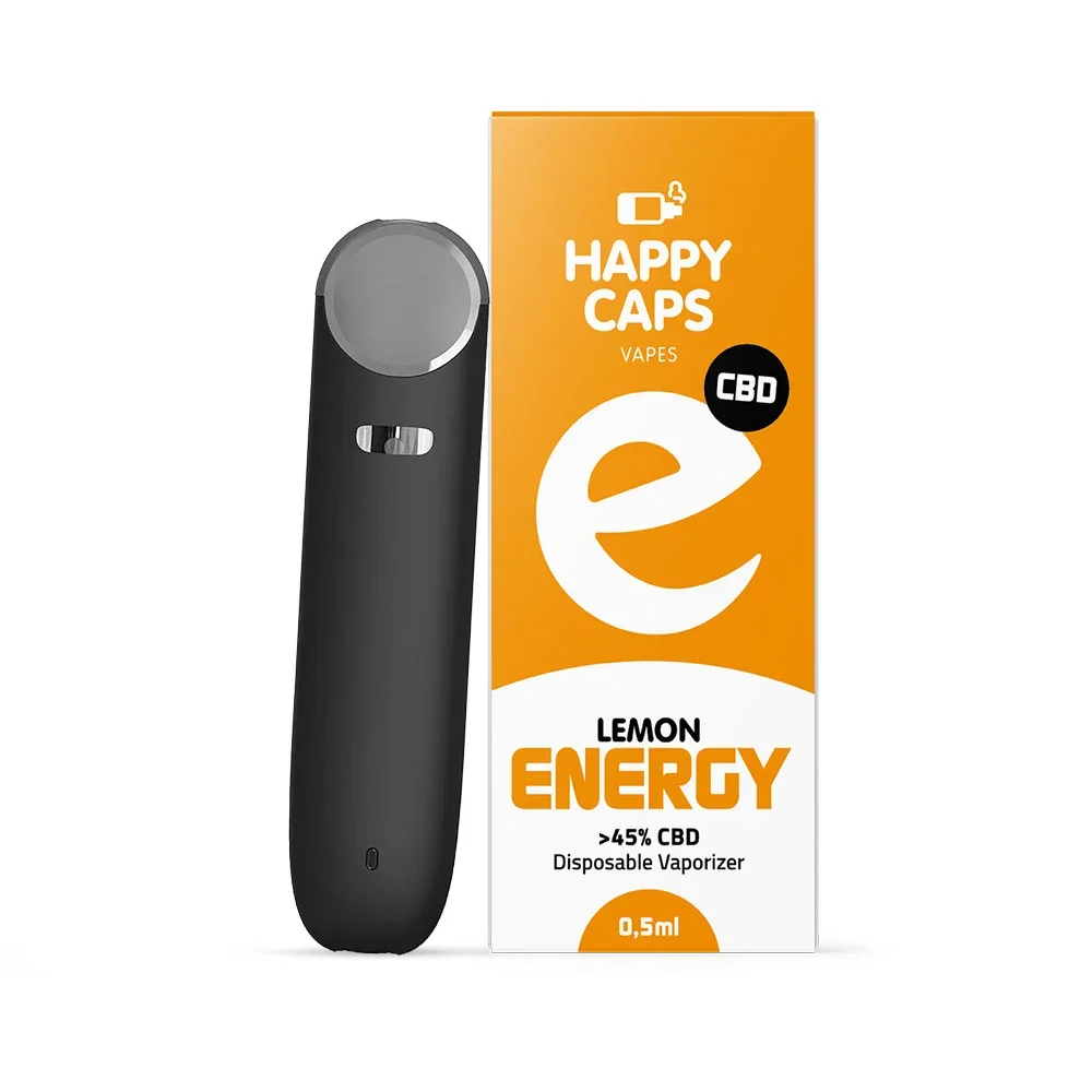 Happy Caps CBD Energy Vaporizer – Lemon 0,5 ml