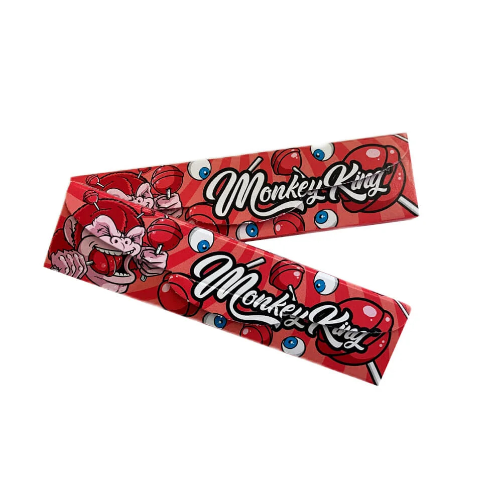 Rolovacie papieriky s tipmi Monkey King Red Lolly Pop