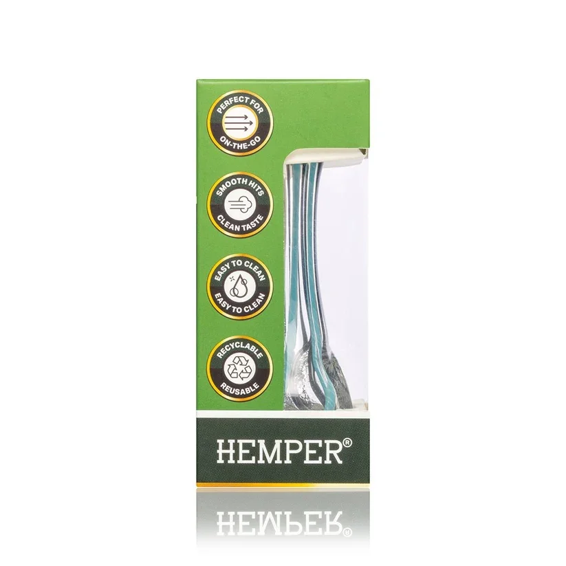 Sklenená fajka Spoon HEMPER 9 cm