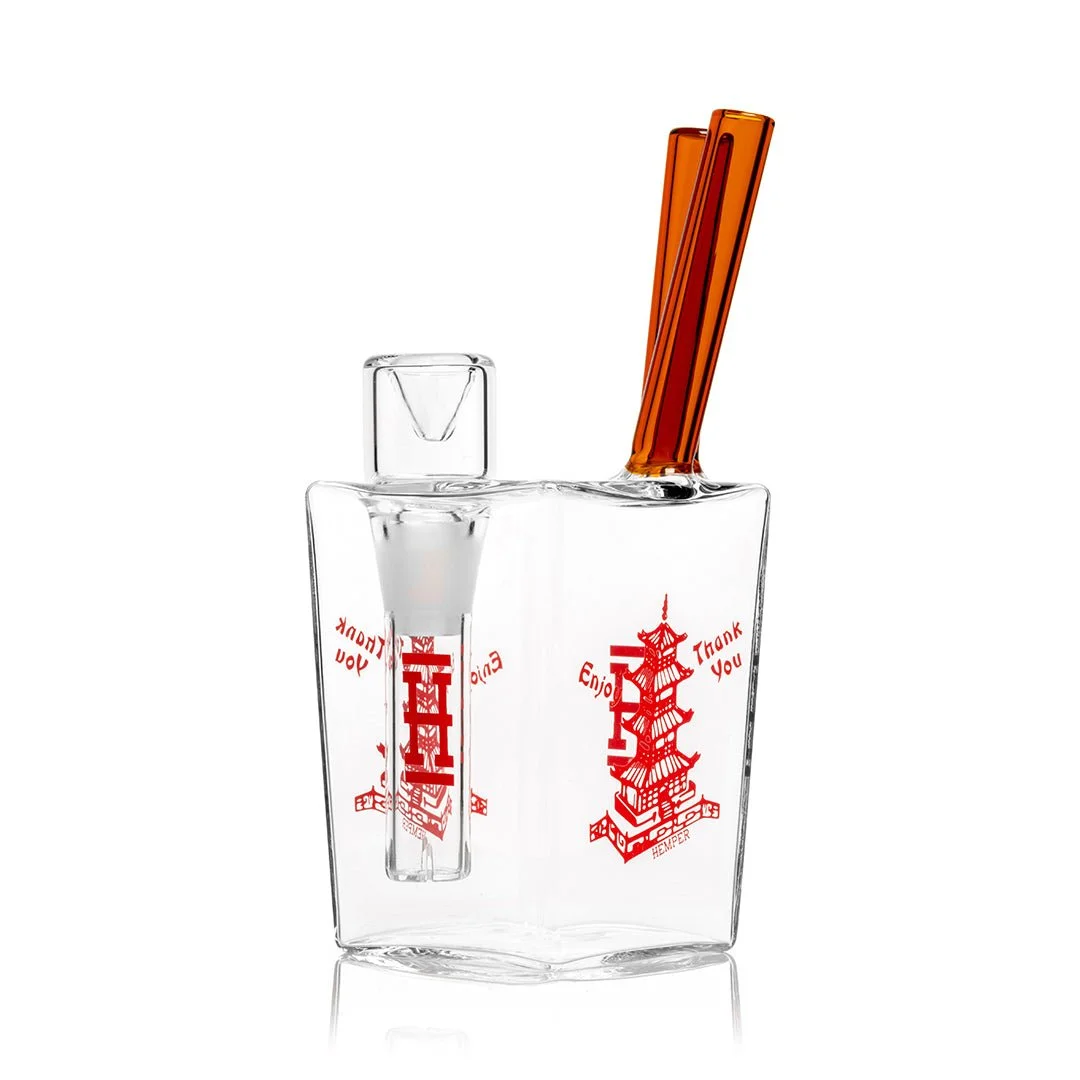 Sklenené bongo Chinese Takeout HEMPER 15 cm