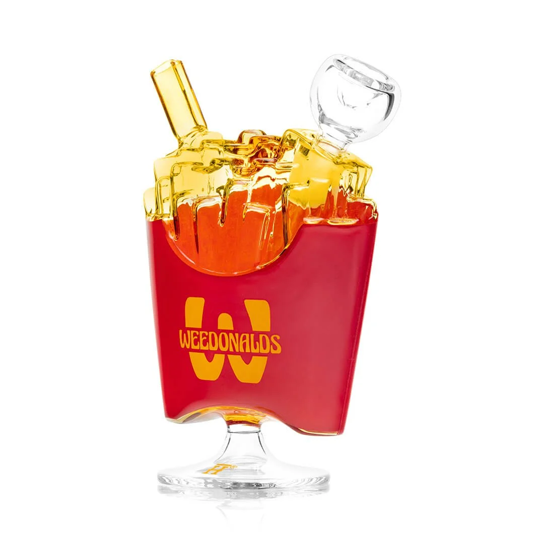 Sklenené bongo Weedonald's French Fry HEMPER 14 cm