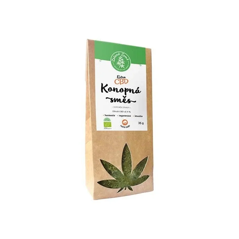 Zelená Země CBD extra konopný čaj sypaný 4 % 35 g